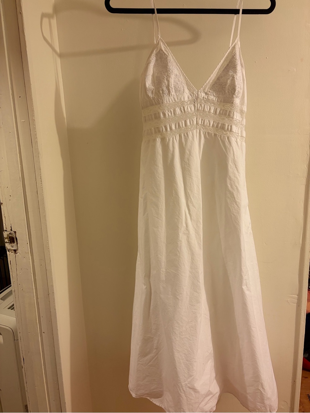 Zara White Lace-Trim Nightgown - Women's Intimates
